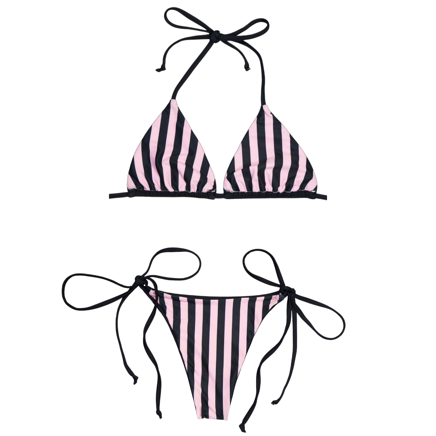 Stripe Laced Bikini Bottom (XS-XL)