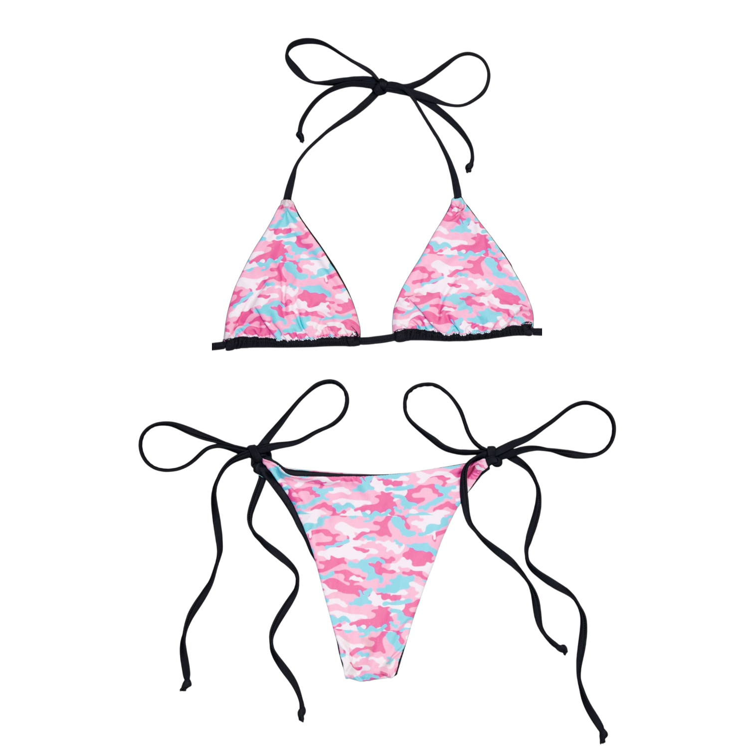 Camo Laced Bikini Bottom (XS-XL)