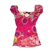 Morgan De Toi Mesh Pattern Top (XS)