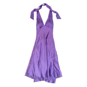 Vintage Luisa Spagnoli Silk Halter Dress (S)