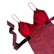 Vera Wang Burgundy & Red Beaded Gown (S/M)