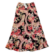 Deadstock Y2K Beaded Floral Paisley Maxi Skirt (L)