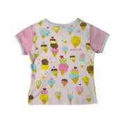 Mini K J-Fashion Ice Cream Shop AOP Baby Tee (XS)