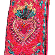 Mary Frances Heart Beaded Crossbody Bag
