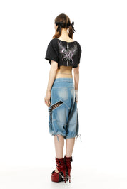 Revenge Lace Up Jorts (S-L)