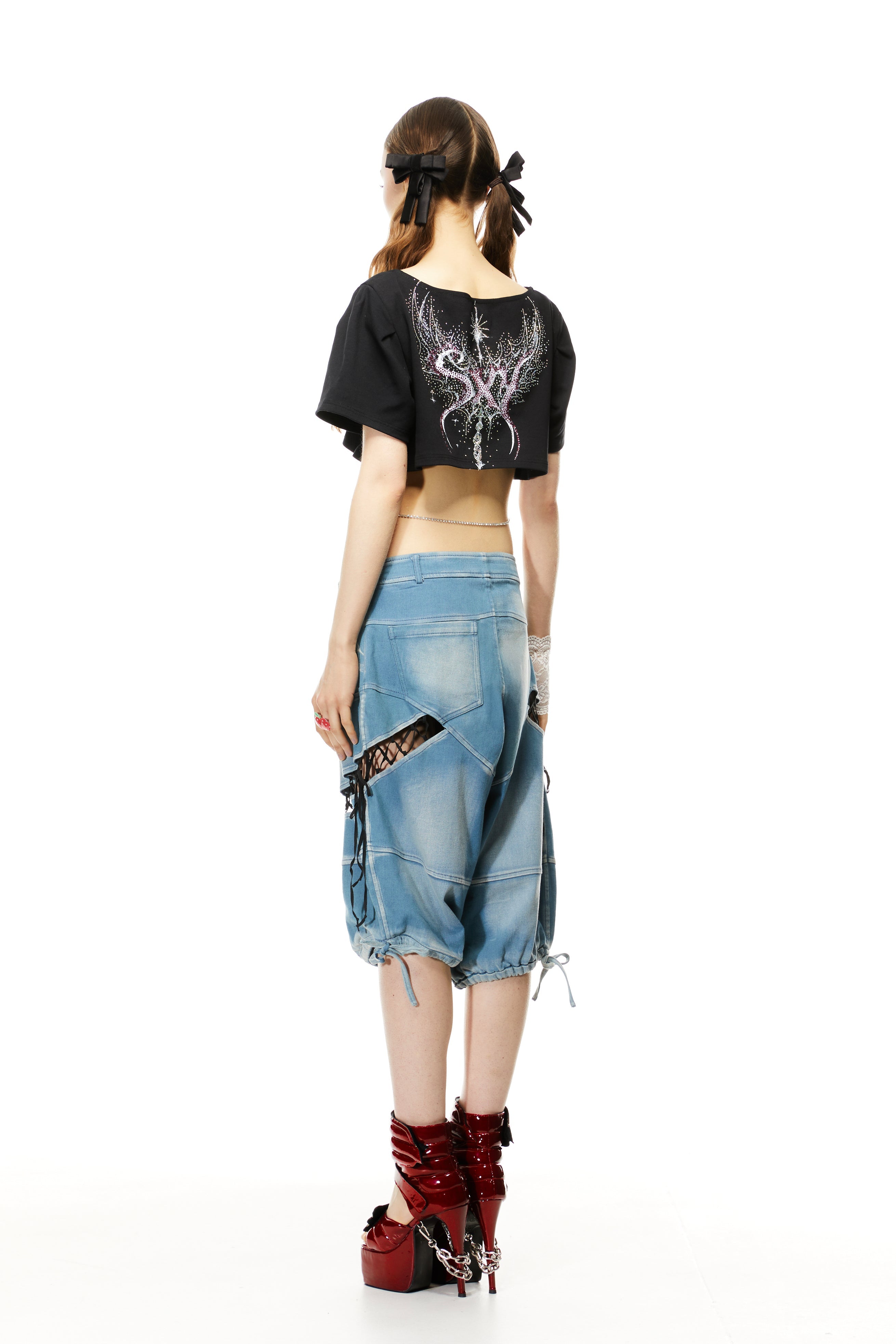 Revenge Lace Up Jorts (S-L)