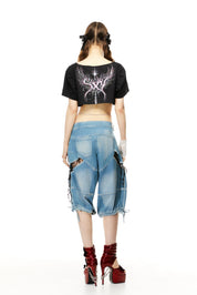 Revenge Lace Up Jorts (S-L)