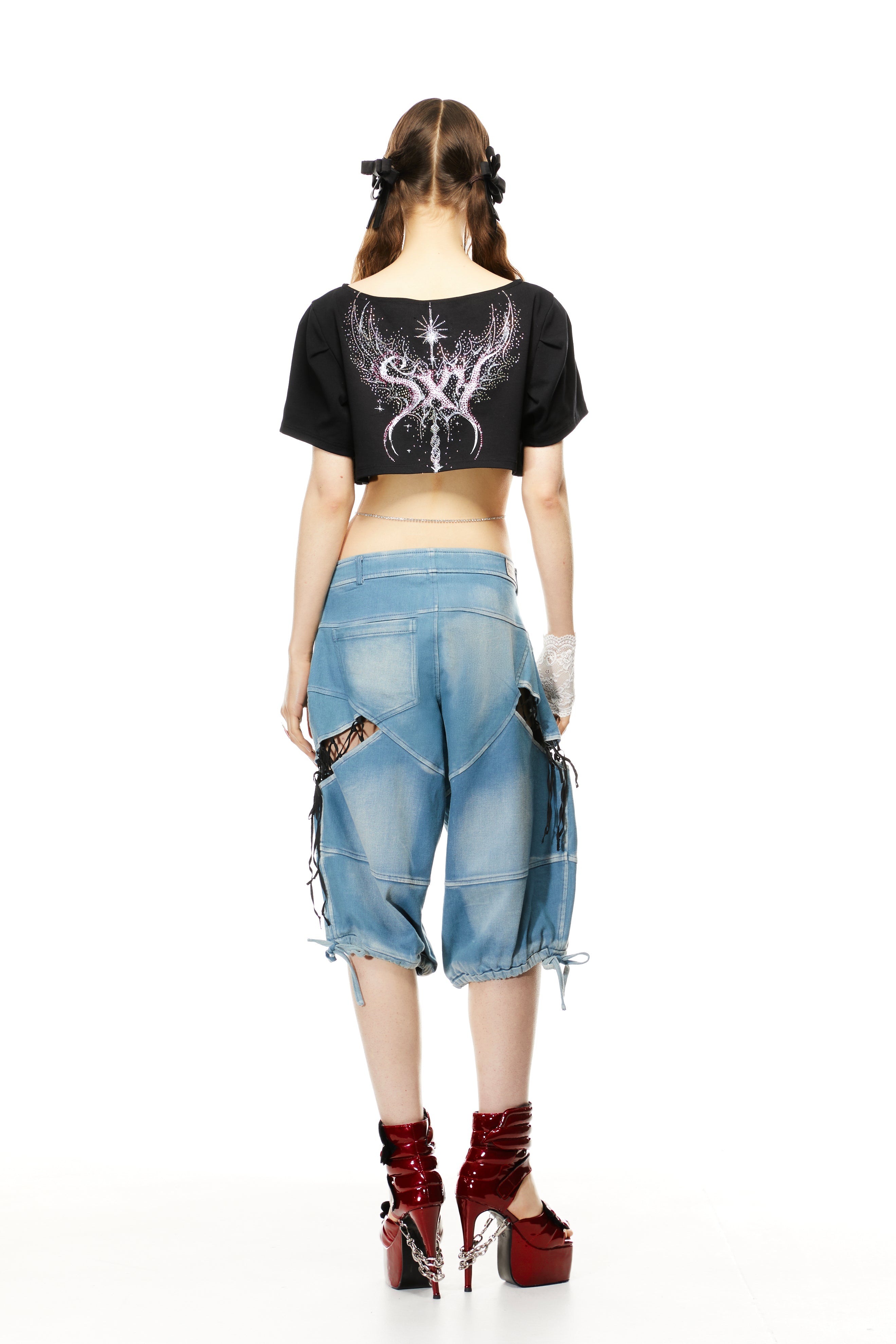 Revenge Lace Up Jorts (S-L)
