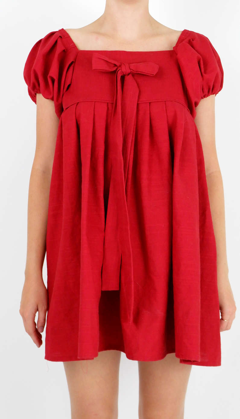 Cherry Princess Babydoll Mini Dress