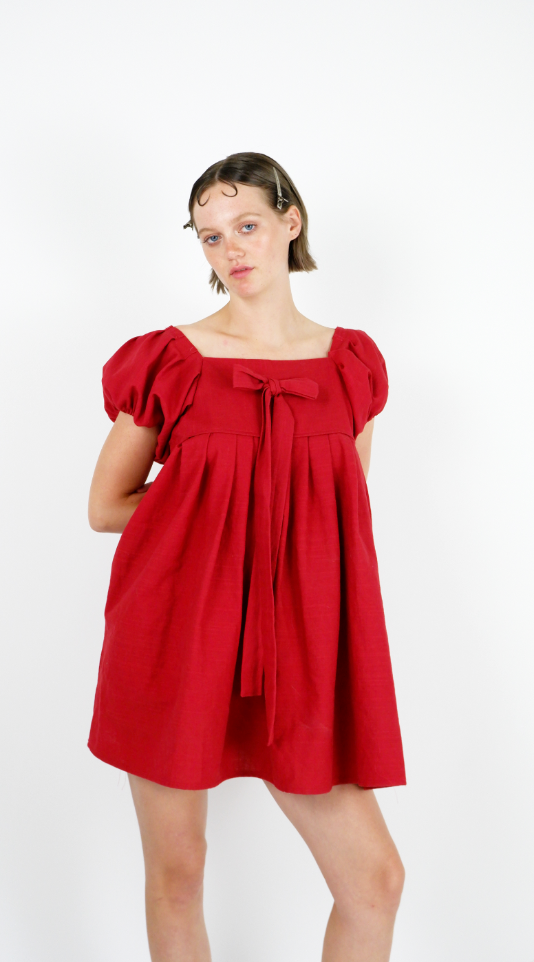 Cherry Princess Babydoll Mini Dress