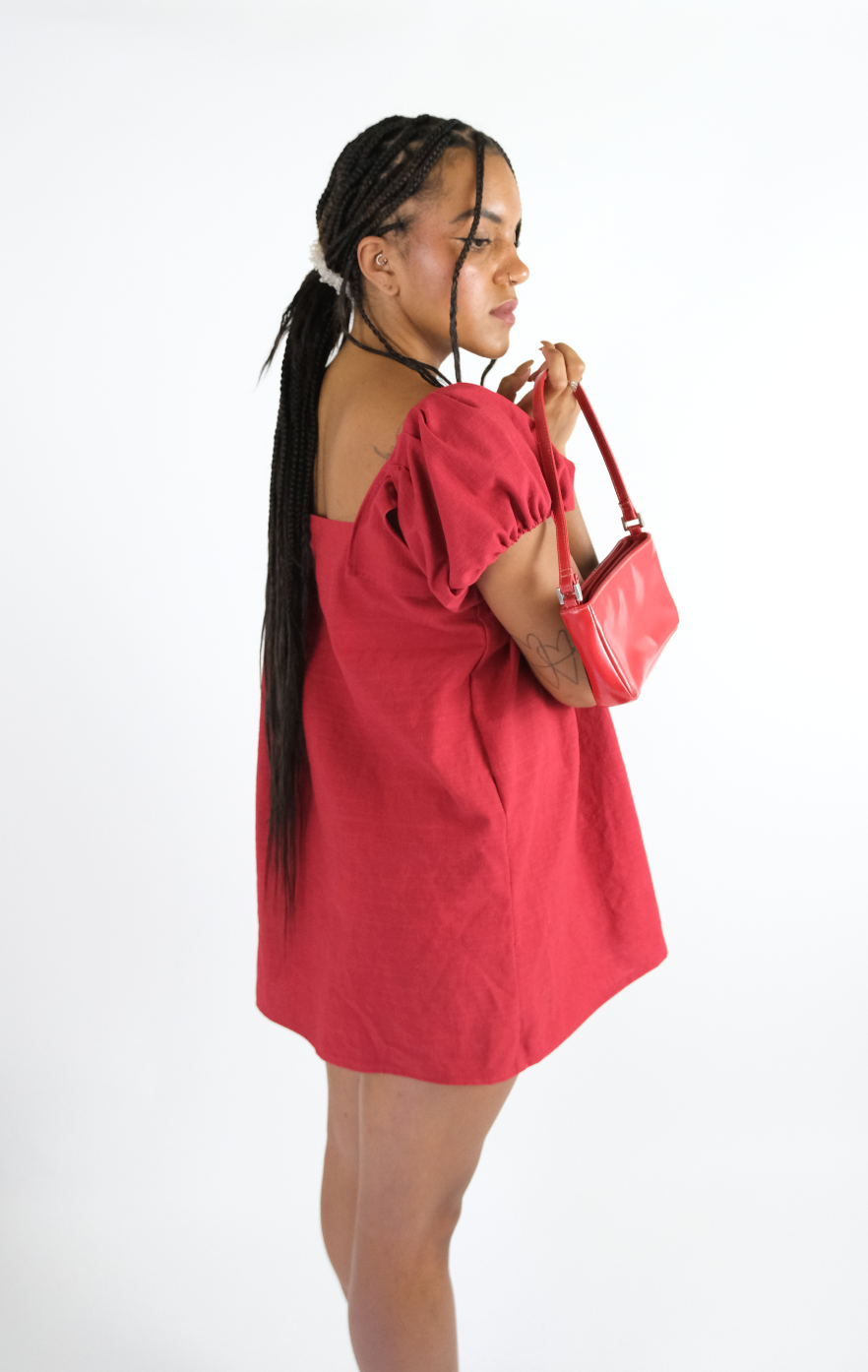 Cherry Princess Babydoll Mini Dress