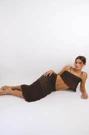Mocha Muse Sheer Set