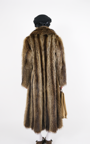 Toffee Full Length Fur Coat