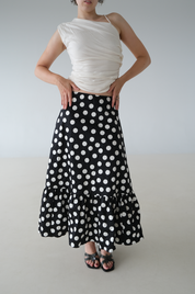 Polka Dot Maxi Skirt (XS)