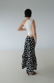 Polka Dot Maxi Skirt (XS)