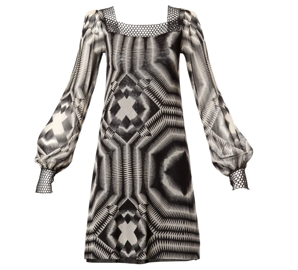 Jean Paul Gaultier Trippy Mesh Dress (M)