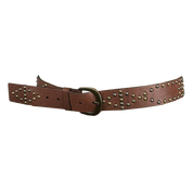 Vintage Studded Genuine Leather Belt