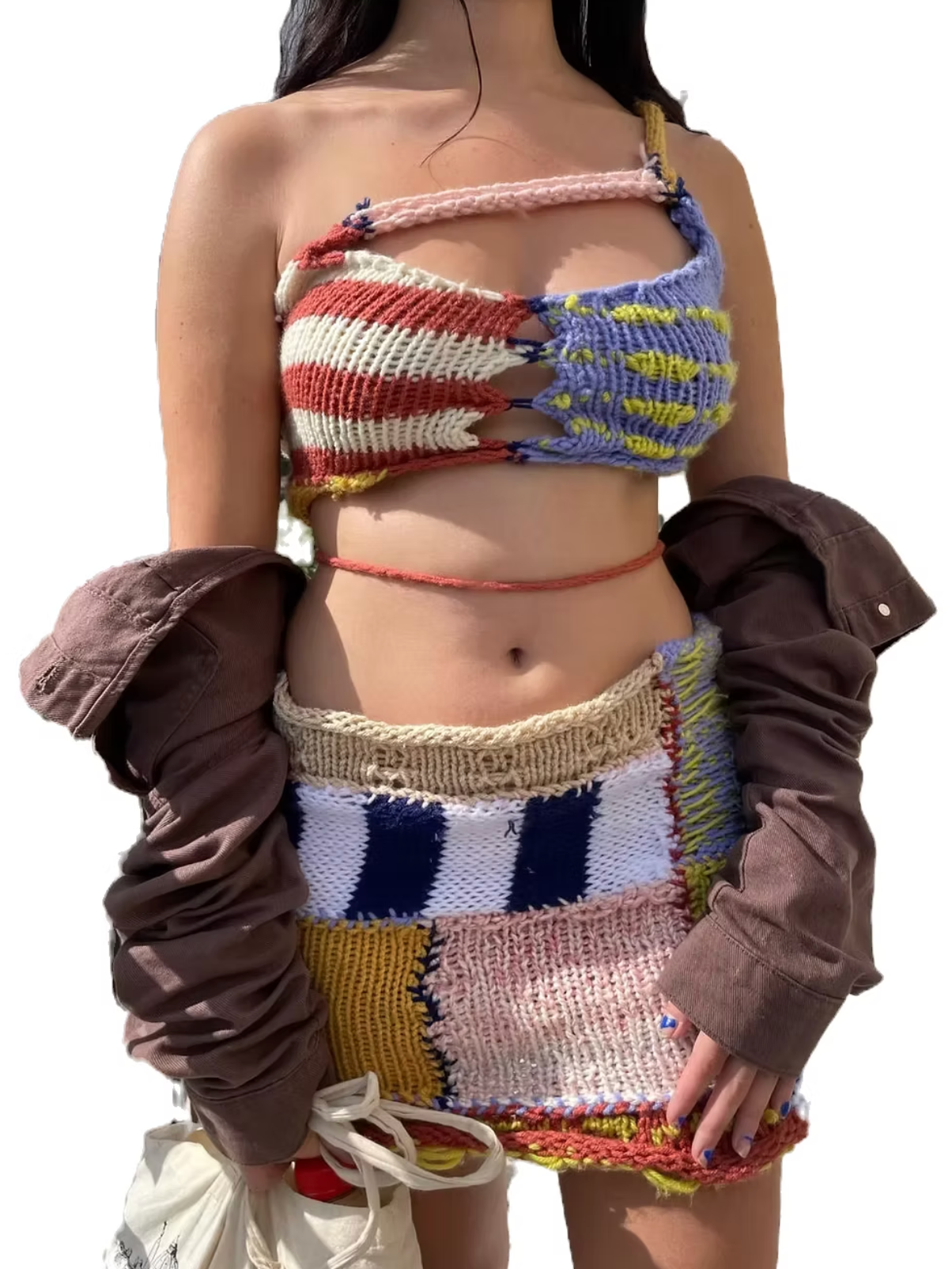 Asymmetrical Patchwork Set (XS-2XL)