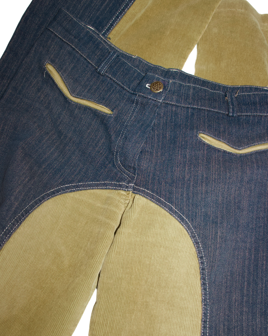 Y2K French Corduroy Pants (S-M)