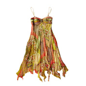 Sue Wong 2000s Silk Beaded Fairy Dress (XS)