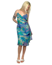 Blue Hues Watercolor Dress (L)