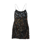 Black Sequin Dress (M)