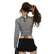 Axara Paris Spiderweb Mesh Top (S)