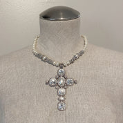 Pearl Cross Necklace