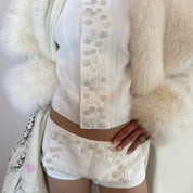 Multi-Button Sailor Short in White (XS-XL)