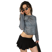 Axara Paris Spiderweb Mesh Top (S)