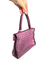 Simply Vera Wang Plum Croc Hangbag