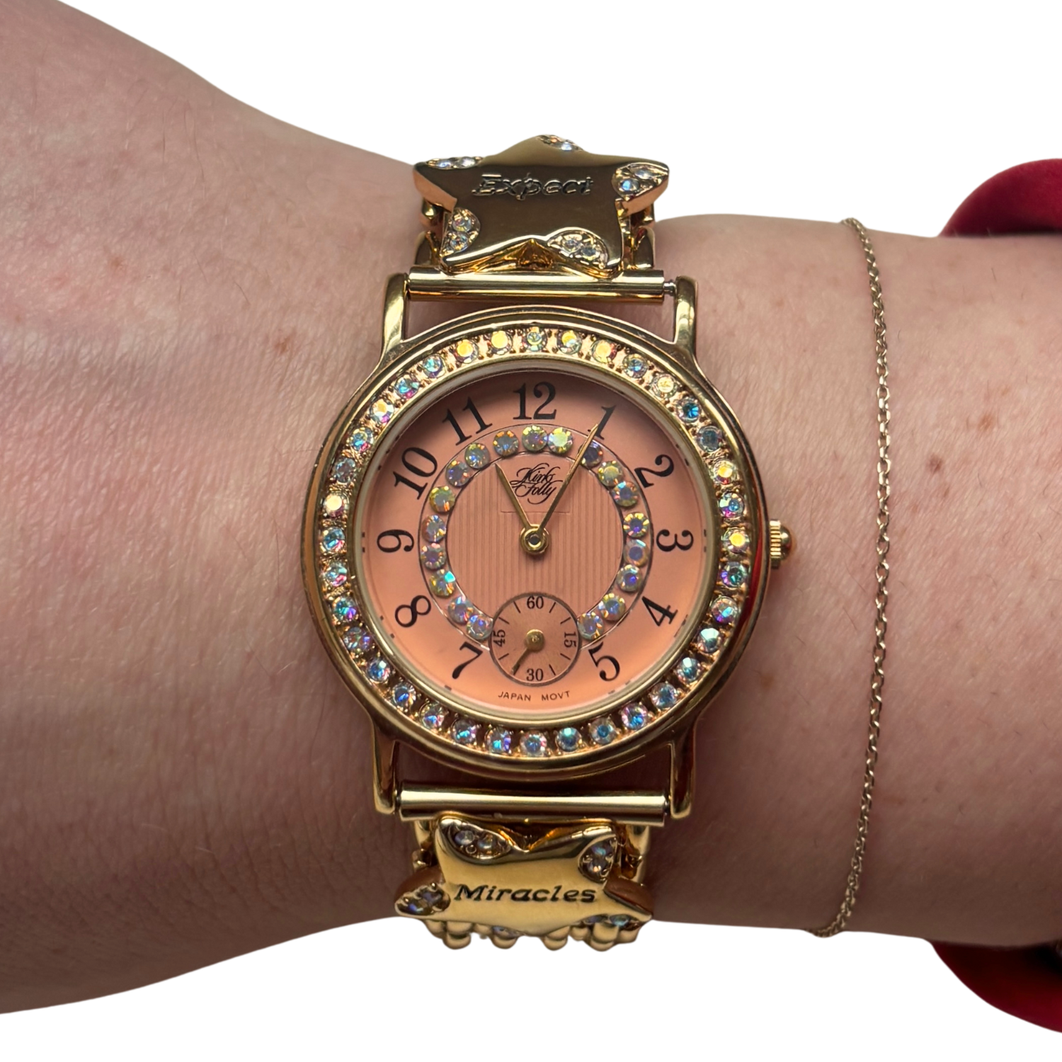 Vintage Kirks Folly Gold Star Watch