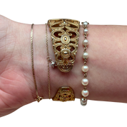 Vintage Gold Ornate Cuff Watch