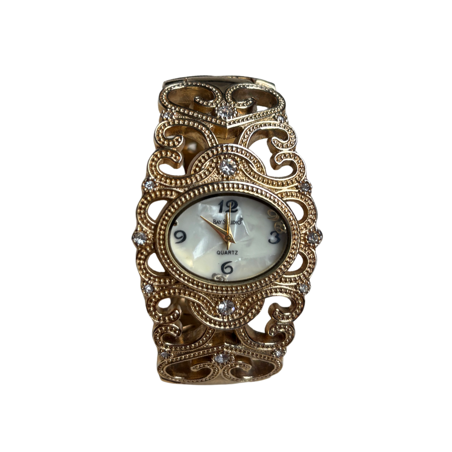 Vintage Gold Ornate Cuff Watch