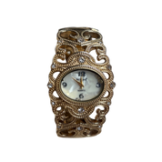 Vintage Gold Ornate Cuff Watch