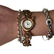 Vintage Cupid's Bow & Heart Watch