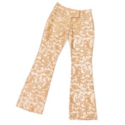 Vintage Champagne Brocade Pants (XS)