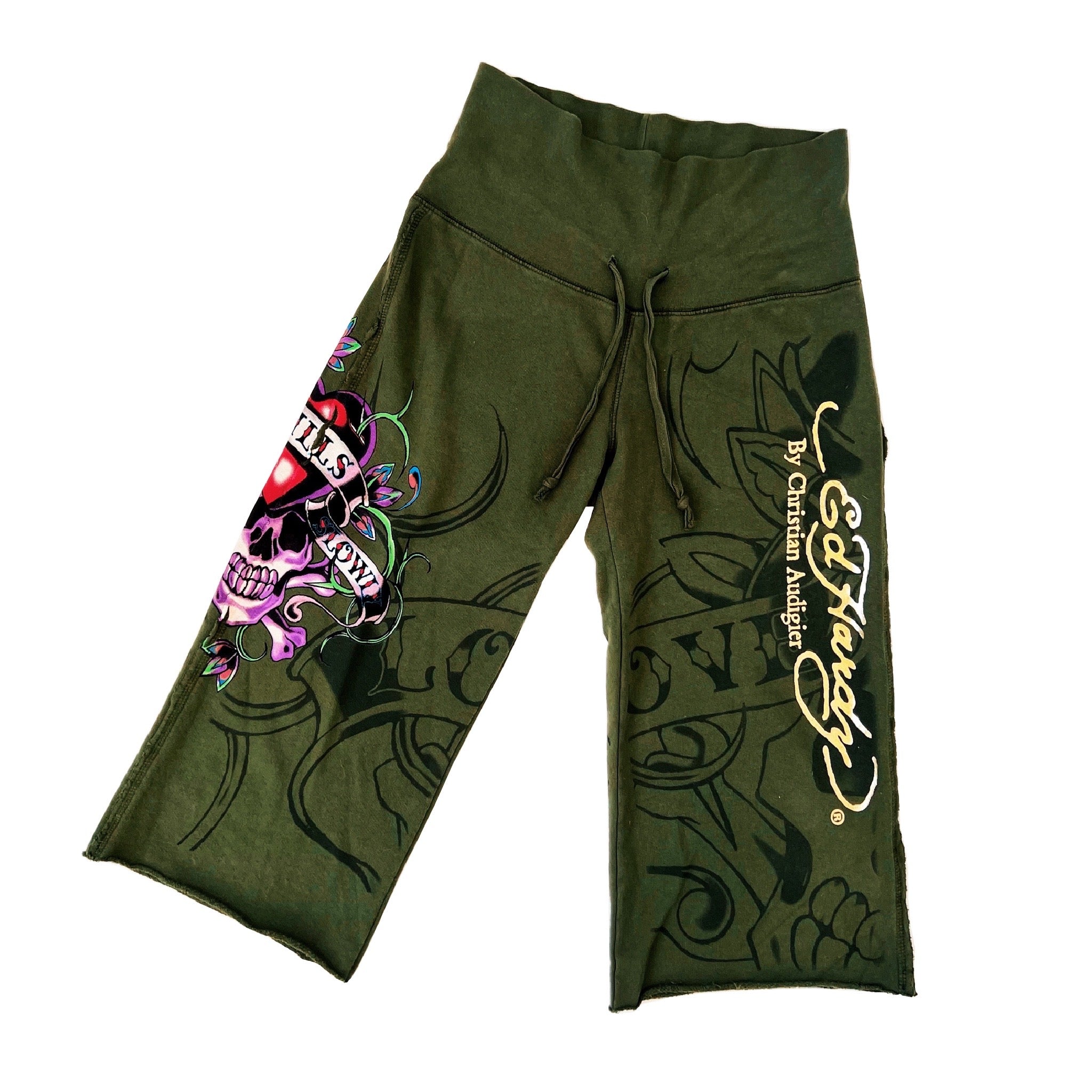 Ed Hardy Cropped Lounge Pants (M)