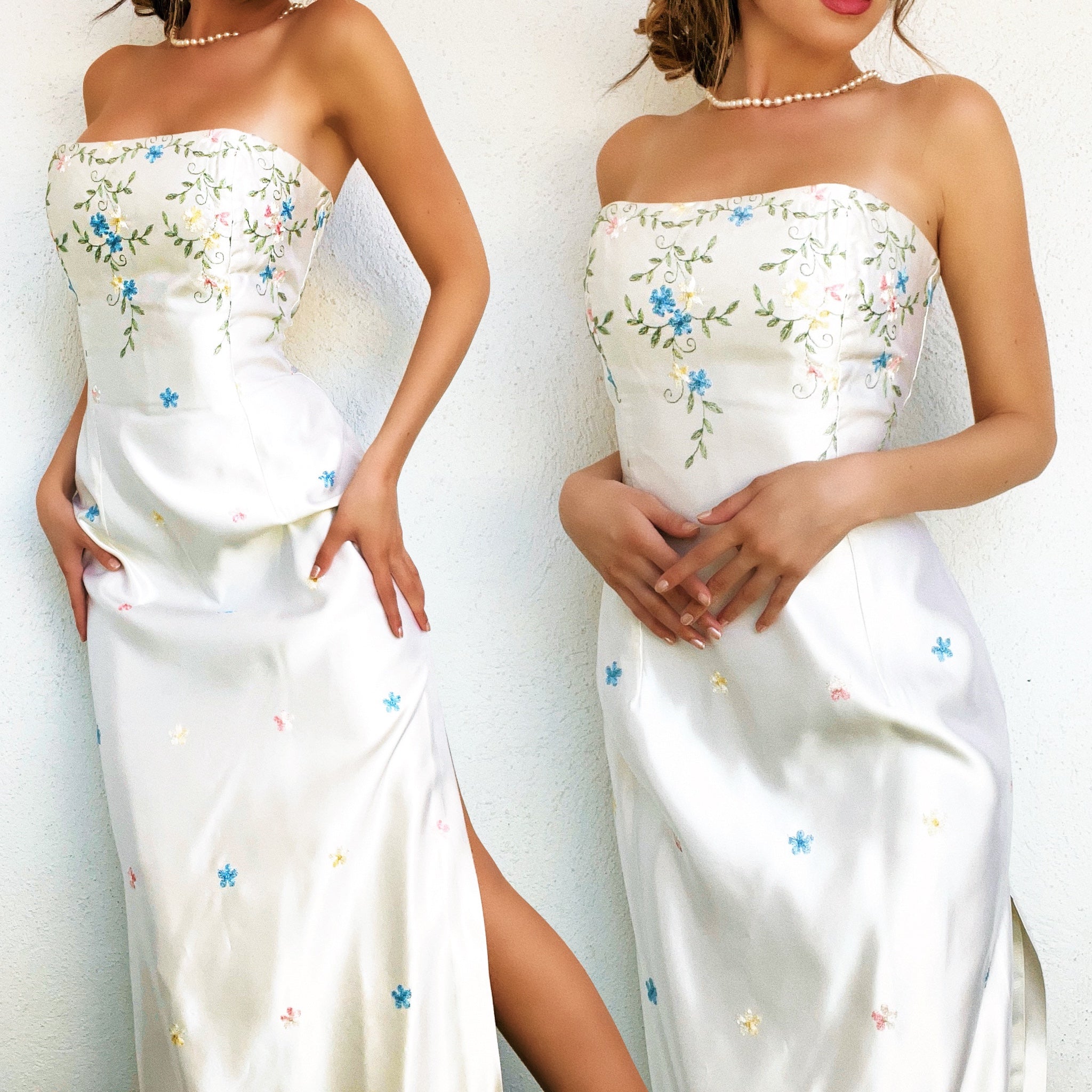 Vintage Gunne Sax Floral Gown (S)