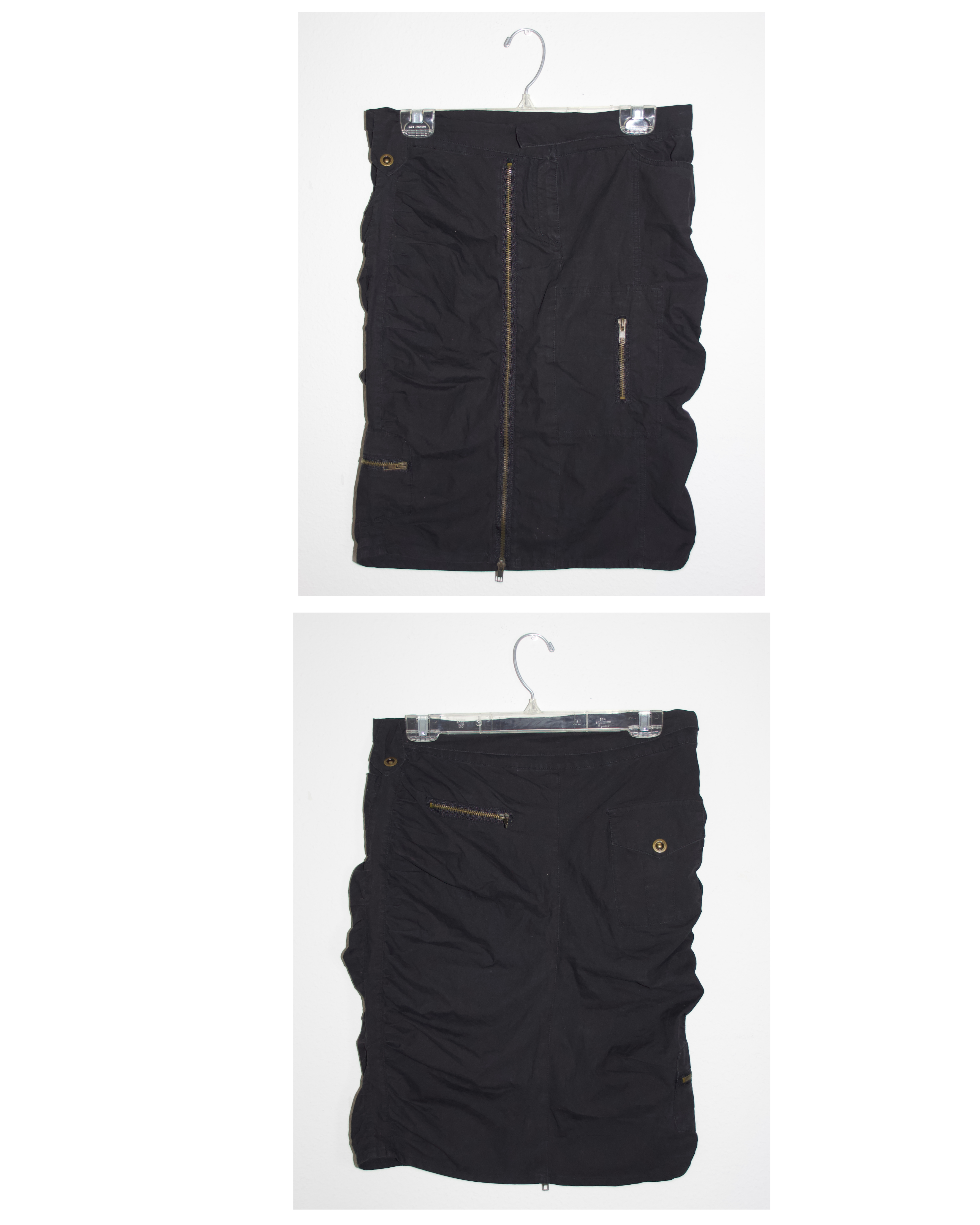 Y2K Subversive Utility Midi Skirt (S/M)