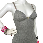 D&G Dolce & Gabbana Gray Sparkly Cami (XS/S)