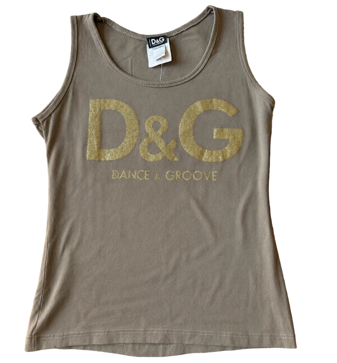 Y2K Dolce & Gabbana "Dance & Groove" Tank (M/L)