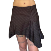 Handkerchief Pinstripe mini skirt (s/m)