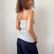 Vintage Italian Grey Sequin Cami Top (S)