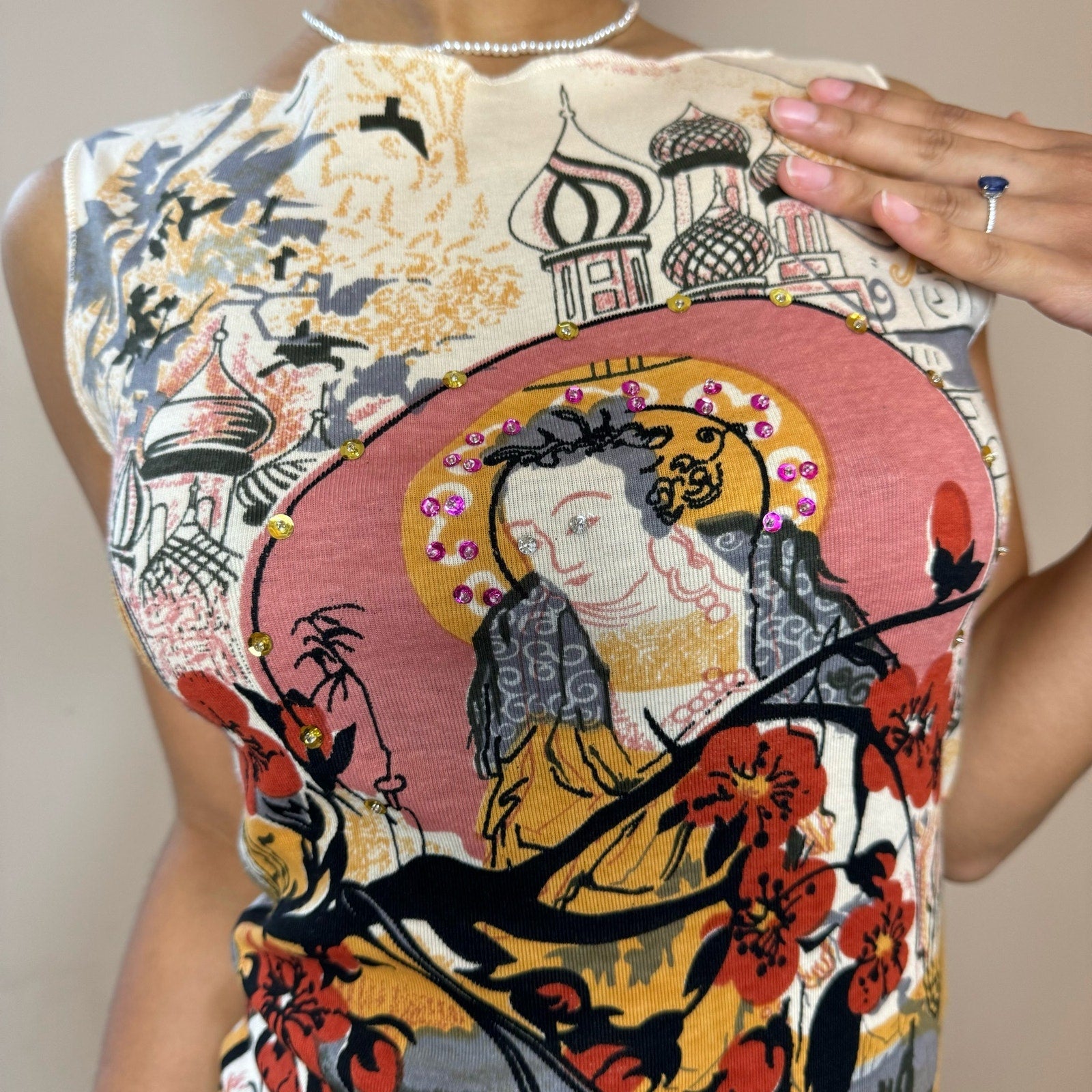 Embellished Oriental Top (S/M)