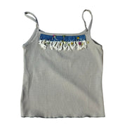 Vintage Ribbed Cami with Sequins (XS/S)