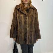 True Vintage Brown Fur Coat (S/M)