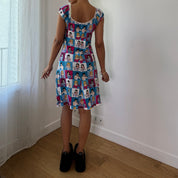 Vintage Comic Print Babydoll Dress (S/M) ⠀