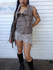 Vintage AllSaints Avant Garde Leather Gilet (S)