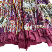 Vintage Mesh Patchwork Skirt (S)